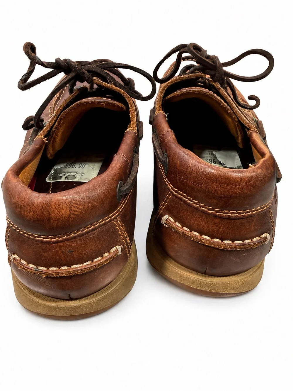 ECCO Brown Leather Boat Shoes Size EU 40